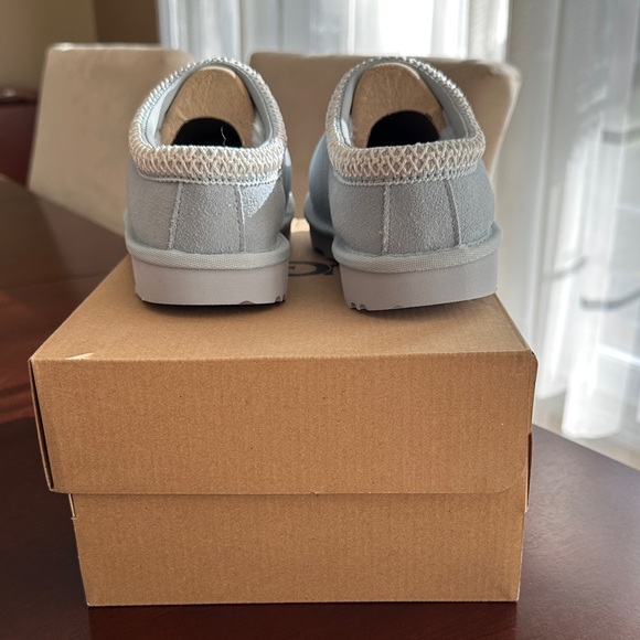 UGG Kids' Tasman II Light Gray / Blue Slippers - Picture 4 of 6